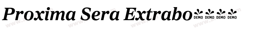 Proxima Sera Extrabo字体转换